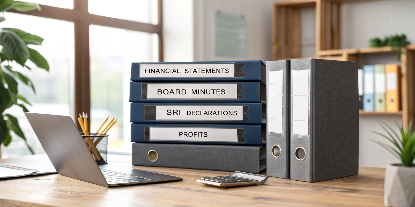 Documentos legales y financieros organizados